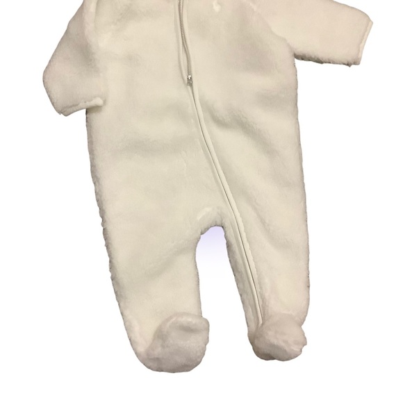 NEW with Tags Ralph Lauren Baby 9M  White Hooded Barn Bunting Jacket WinterCover - Picture 7 of 10